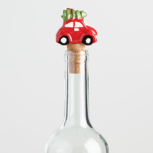 🎄NWT World Market Christmas Holiday Wine Stoppers Set/3 Bar Gift Pug Nutcracker - Picture 2 of 2